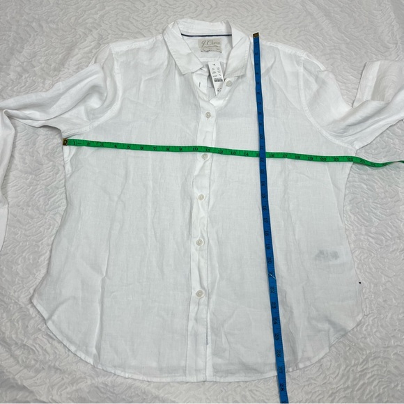 J.CREW Slim Perfect Shirt Baird Mcnutt
Irish Linen Shirt White 14 White - Picture 6 of 8